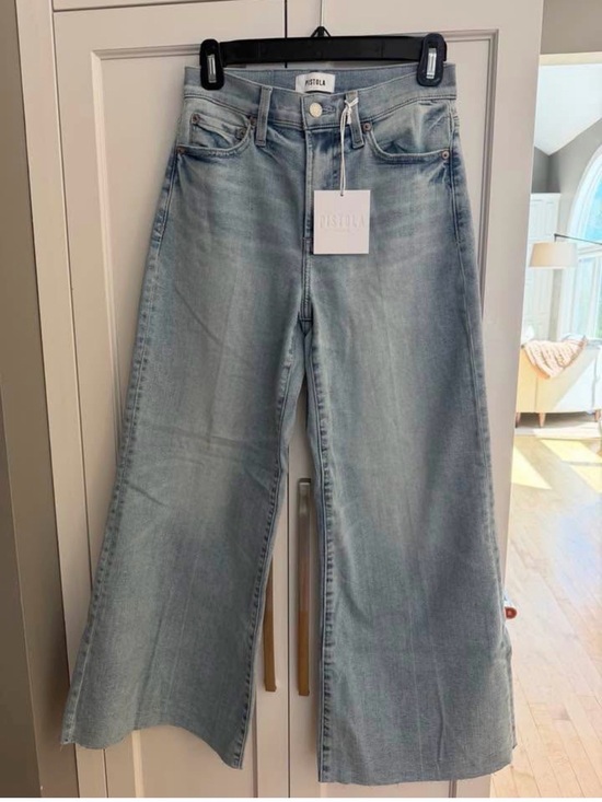 pistola Denim - Pistola Izzy Crop Wide Leg Jeans.  Smoke Free Home.